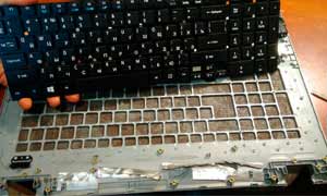 Замена клавиатуры ноутбука. Гомель